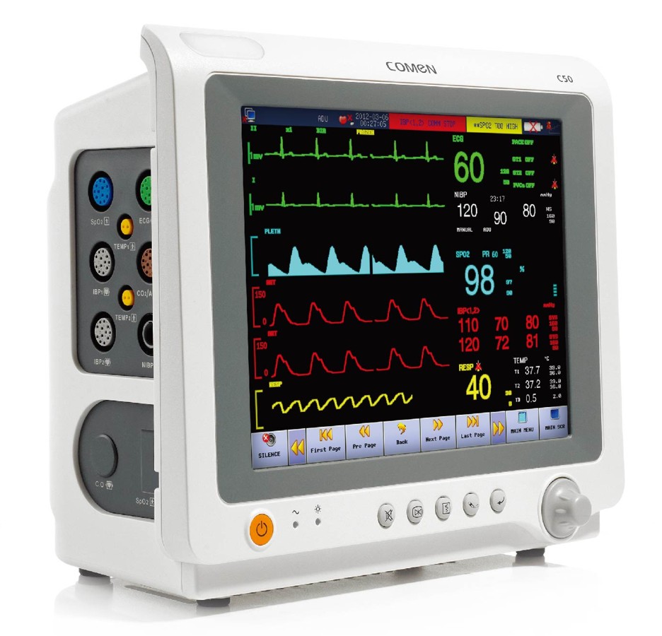 [21087] Patient Monitor, Multiparameter, of 10,4", Comen, With Batery Li ion include, Touch screen, Light, model C50