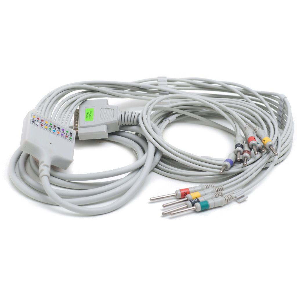 [2171-0100A] Cable to patient with Din 3.0mm for electrocardiograph (ECG) brand (Dong Jiang), model 11B