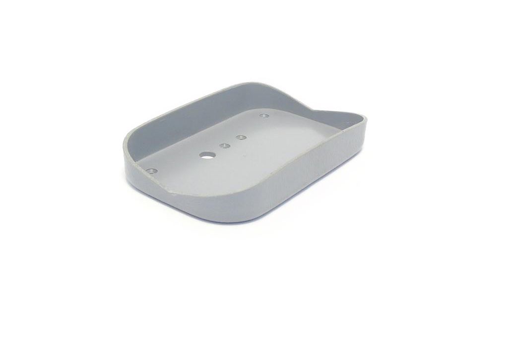[14996-0003A] Thermoformed, mechanized and milled plastic paddle holder for Defibrillator 3850B